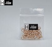 Hisa - Karabijn sluitingen - Rose Gold - 25 stuks - Karabijnsluitingen - 10mm