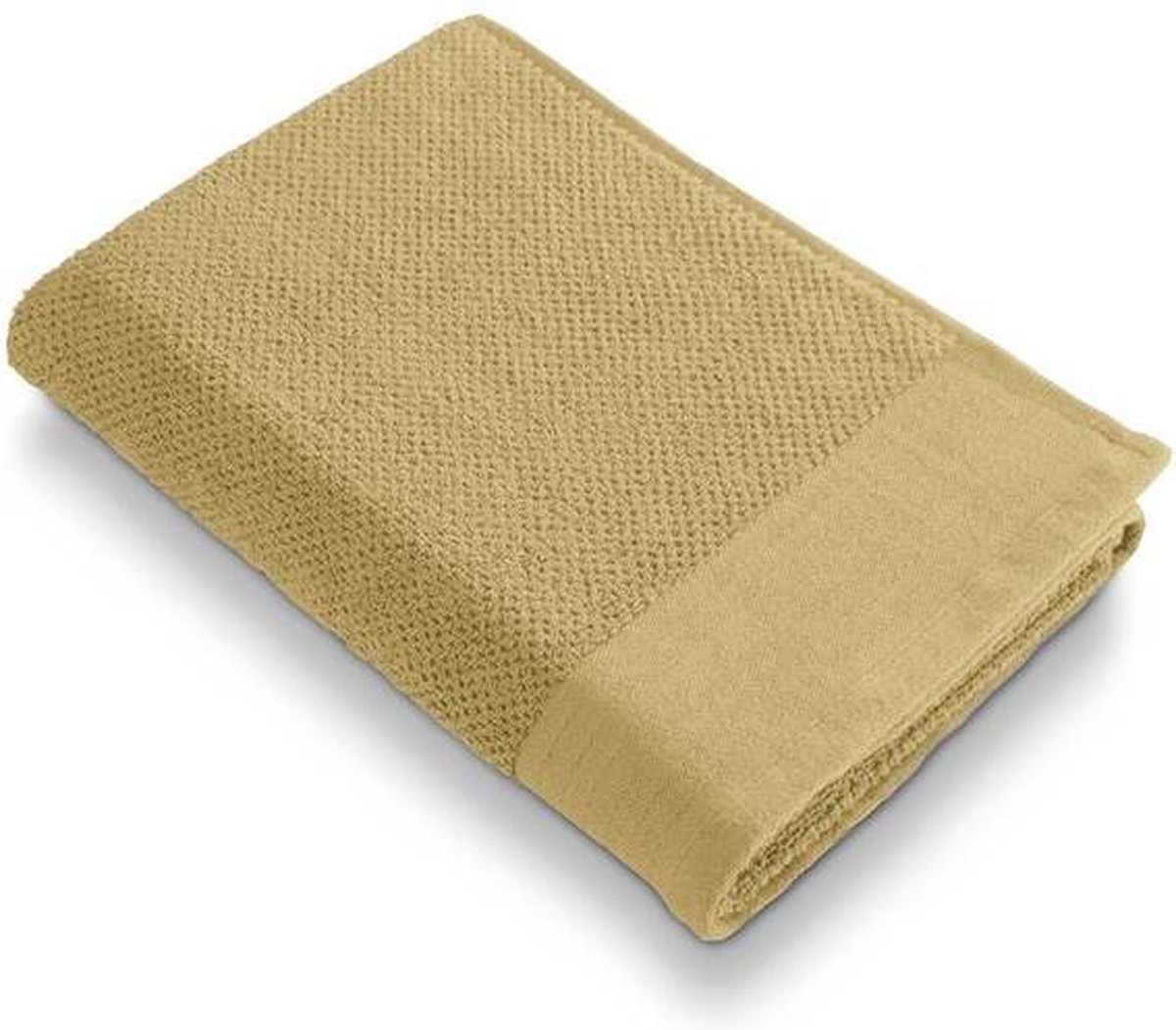 Walra Soft Cotton Popcorn Douchelaken - 70x140 cm - Geel