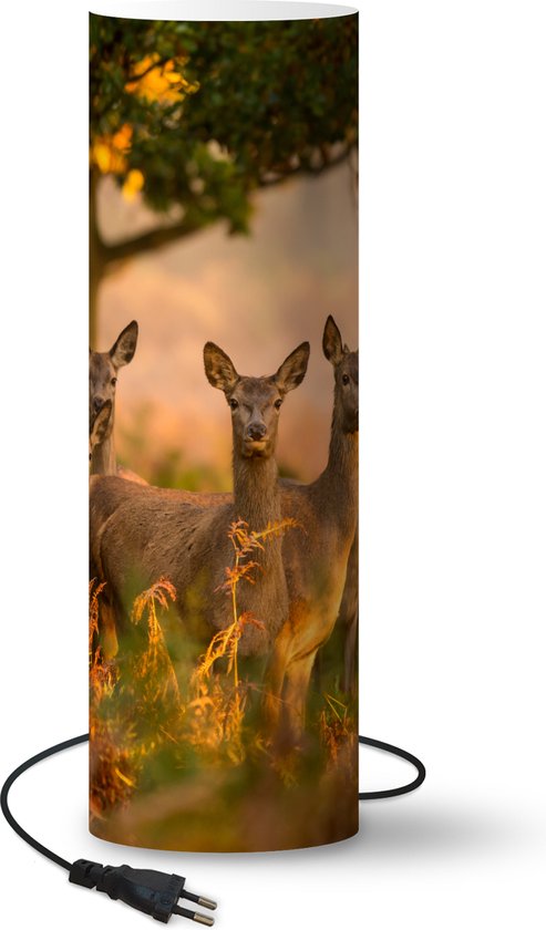 Lampe De Chevet Animalier En Marbre – Cerf – Veilleuse Déco