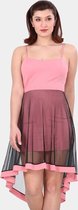 HASVEL-Mini-Jurk Dames -Misty Rose- Pink- Jurk- Maat 40- Jurk met spaghettibandjes