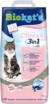 Biokat's Classic fresh 3in1 Babypoeder - 10 L - Kattenbakvulling - Klontvormend - Babypoeder geur