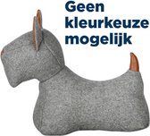 Esschert Design Deurstopper Hond 31,4 X 26,9 Cm Vilt Grijs/lichtbruin