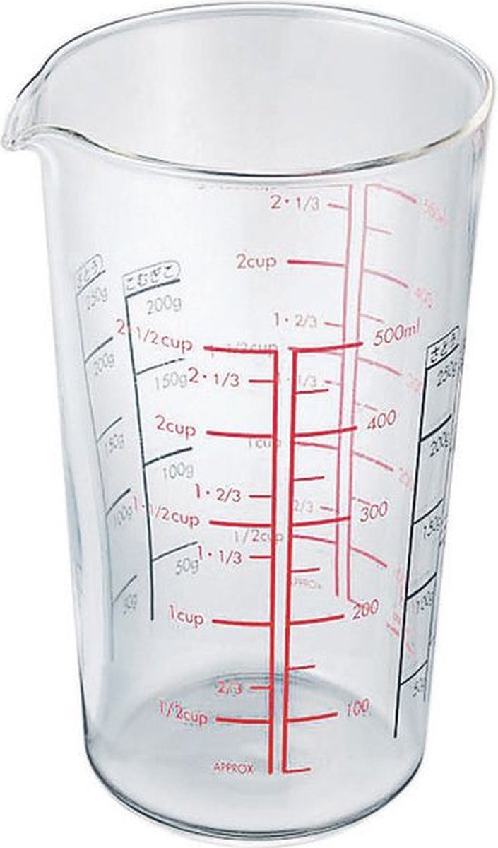 HARIO Measure Cup 500mL - Maatbeker, Hittebestendig Glas - CMJ-500