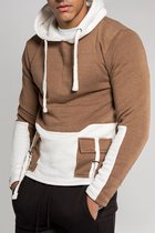 Bruine hoodie met capuchon – Heren Hoodie – Maat S