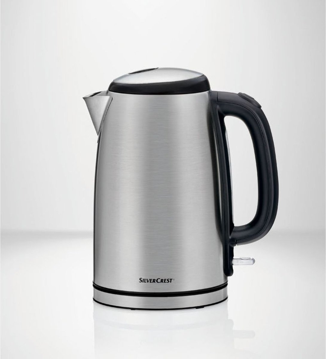 Kitchenbrothers Waterkoker Retro - 1,7l - Vintage - 2200w - Rvs - Zilver