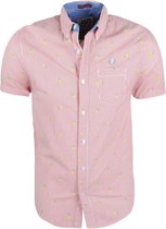 MZ72 - Heren Korte Mouw Overhemd - Chapple - Rood