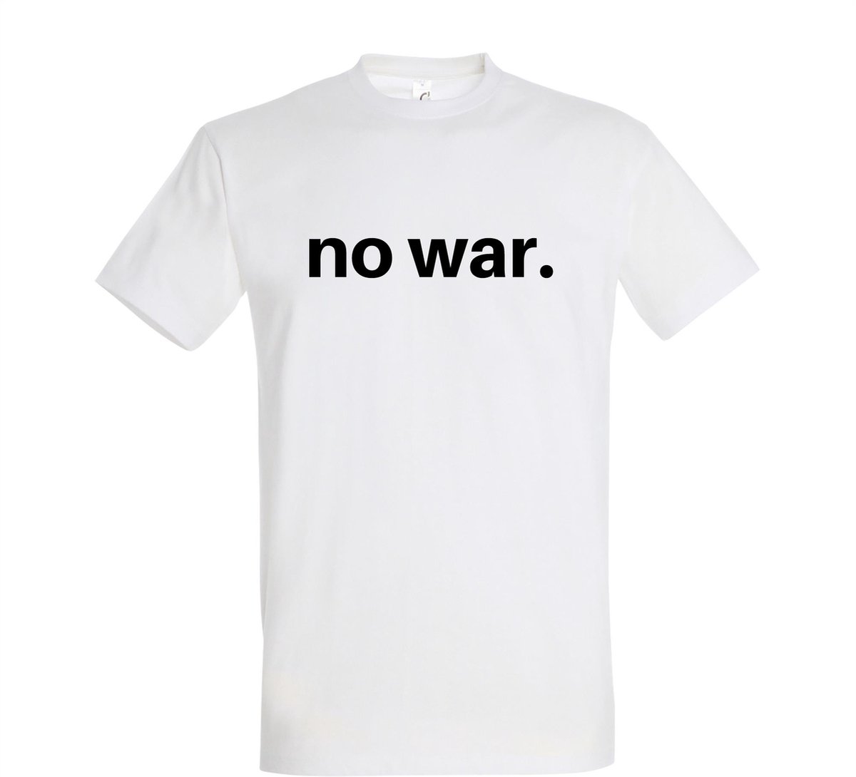 NO WAR. T-shirt korte mouw wit - Maat S