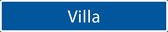 Straatnaambord Villa| Straatnaambord | Verkeersbord Villa| Verkeersborden | Straatnaambord origineel | Verkeersborden