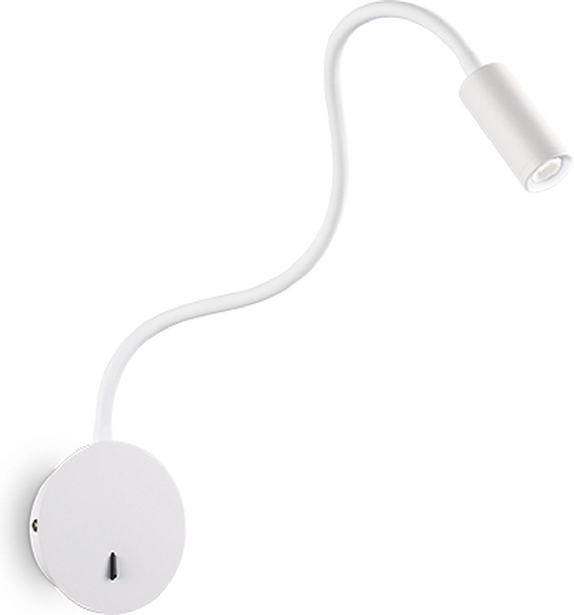Ideal Lux - Focus - Wandlamp - Metaal - LED - Wit - Voor binnen - Lampen - Woonkamer - Eetkamer - Keuken