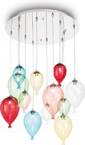 Ideal Lux Clown - Hanglamp Modern - Multicolor - H:100cm   - G9 - Voor Binnen - Metaal - Hanglampen -  Woonkamer -  Slaapkamer - Eetkamer