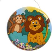 8x Metalen jojo Jungle dieren thema - Uitdeelcadeautjes voor kinderen - Uitdeelzakjes kinderfeestje - Uitdeelcadeautjes voor traktatie- School kinderopvang Speelgoed Verjaardag tro