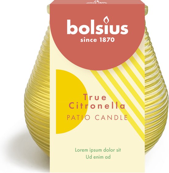 Bolsius True Citronella Patio Kaars 1ST