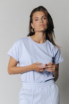 Colourful Rebel Uni T-shirt  Paars Dames - Boxy Fit - Organisch Katoen - M