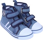 Denim jongenssneakers met enkel en klittenband / 29