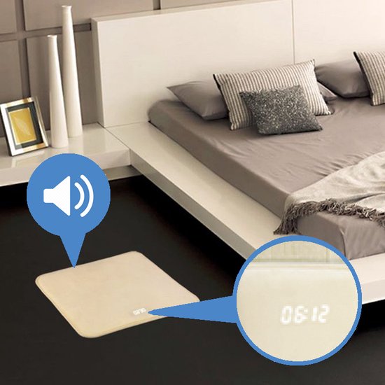 Wekker mat Alarm clock mat 40x40cm USB Wekkermat draadloos