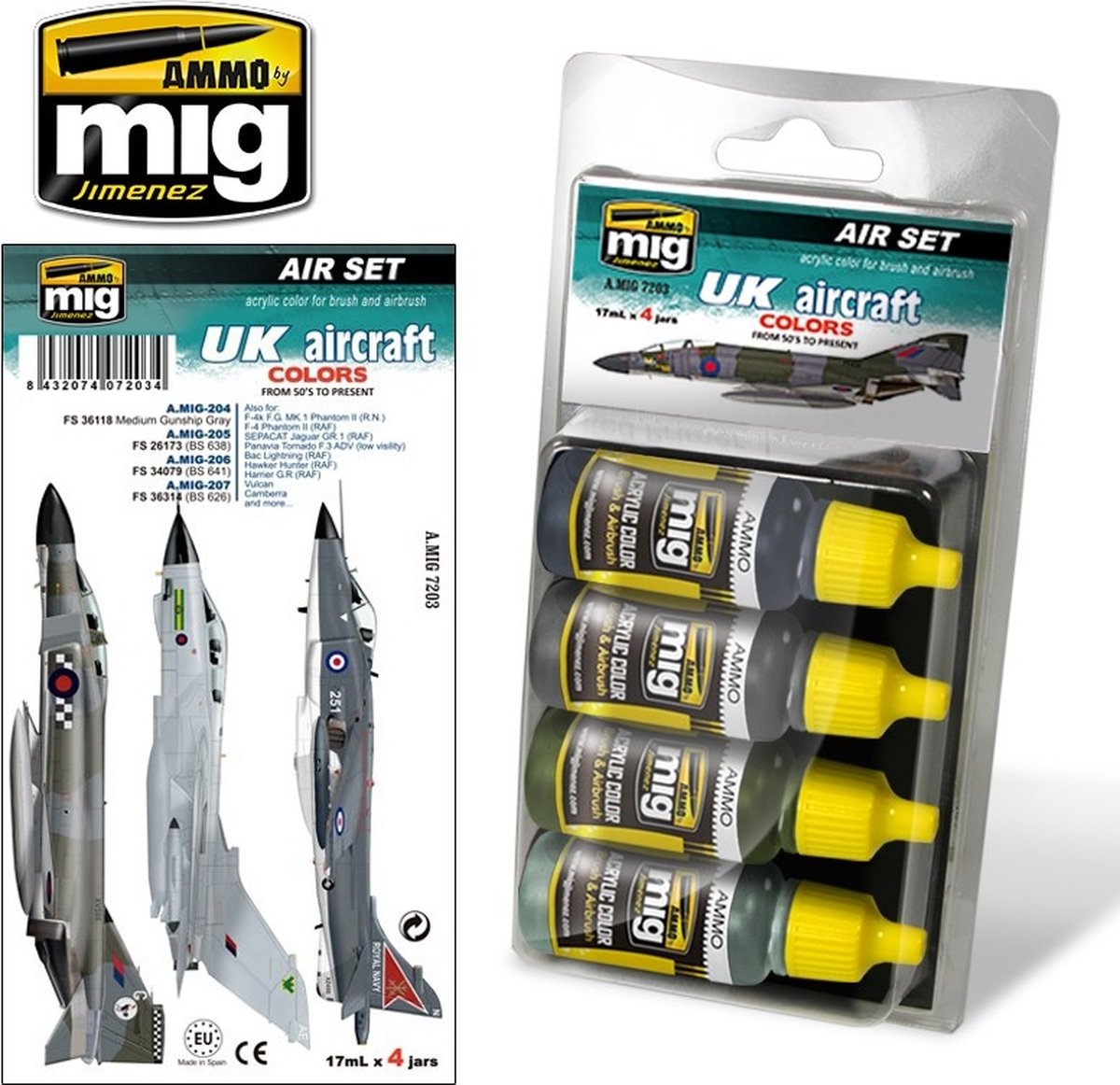 Mig - Uk Aircraft From 50’s To Present (Mig7203) - modelbouwsets ...