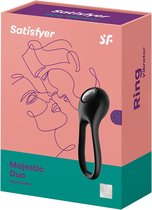 Majestic Duo - Ring Vibrator - Black - Cock Rings black