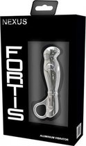 FORTIS Aluminium Vibrating Prostate Massager - Silver - Prostate Vibrators silver