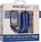 Wireless Vibrating G-Spot Egg - Big - Blue - G-Spot Vibrators black