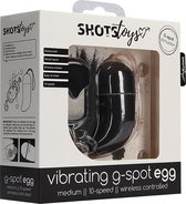 Wireless Vibrating G-Spot Egg - Medium - Black - G-Spot Vibrators black