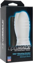 ULTRASKYN Vibrating Stroker - Massage Beads - White - Bullets & Mini Vibrators white