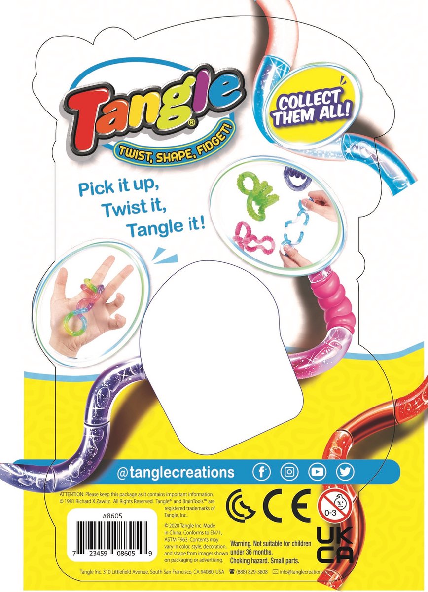 Tangle Toys - Crush Junior - Rainbow