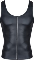 Wetlook Men's sleeveless t-shirt - Black - Maat XL