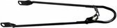 spatbordstang met bumper 24 inch staal zwart per stuk
