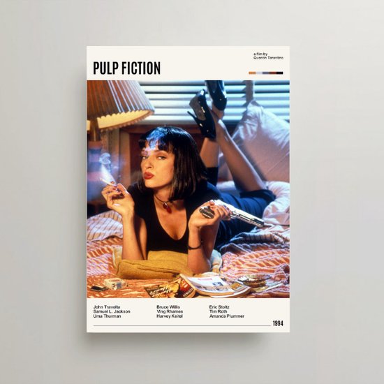 Pulp Fiction Poster Minimalist Filmposter A3 Pulp Fiction Movie