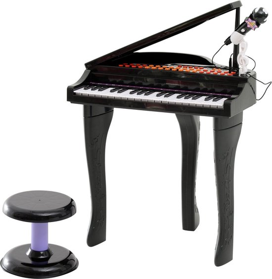 Homcom Piano pour enfants Piano Clavier Instrument de musique MP3 USB 37  touches avec
