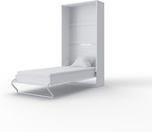 Maxima House - INVENTO 03 Elegance - Verticaal Vouwbed - Logeerbed - Opklapbed - Bedkast - Mat Wit - 200x90 cm