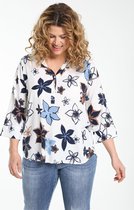 Paprika Dames Hemd met bloemenprint - Blouse - Maat 50