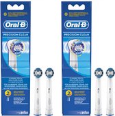 ORAL-B - Opzetborstels - PRECISION CLEAN - Elektrische tandenborstel borsteltjes - 4 PACK