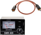 K-PO® SWR 420 SWR meter + RG 8 PL-PL 40 CM Kabel - CB radio