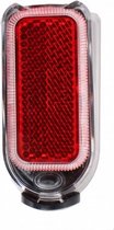 achterlicht spatbord 4 lumen batterij led zwart