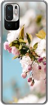 Geschikt voor Xiaomi Redmi Note 10 5G hoesje - Bloemen - Bloesem - Lente - Siliconen Telefoonhoesje