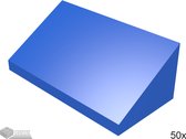 LEGO Dakpan 1x2, 85984 Blauw 50 stuks