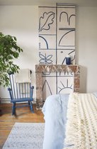 Roomblush - Behang Mediterranean - Blauw - Vliesbehang - 200cm x 285cm