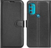 Book Case - Motorola Moto G71 Hoesje - Zwart