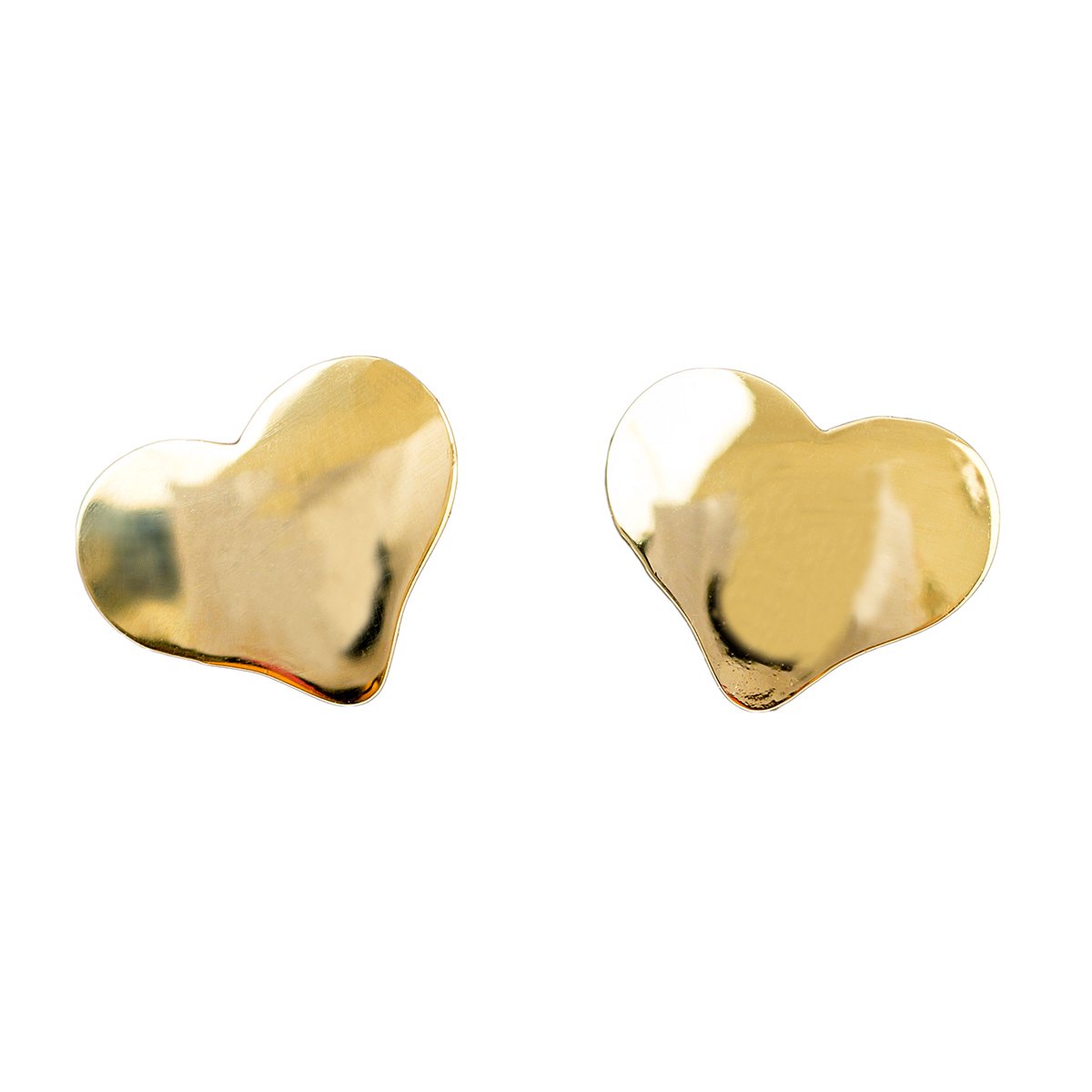 Daniel Crégut Hart kinderoorbellen oorknoppen goud - 18 karaat gouden oorringen - 0.33 g - L 6 mm