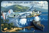 Metalen Wandbord - The Dragon And His Tail - 20x30cm