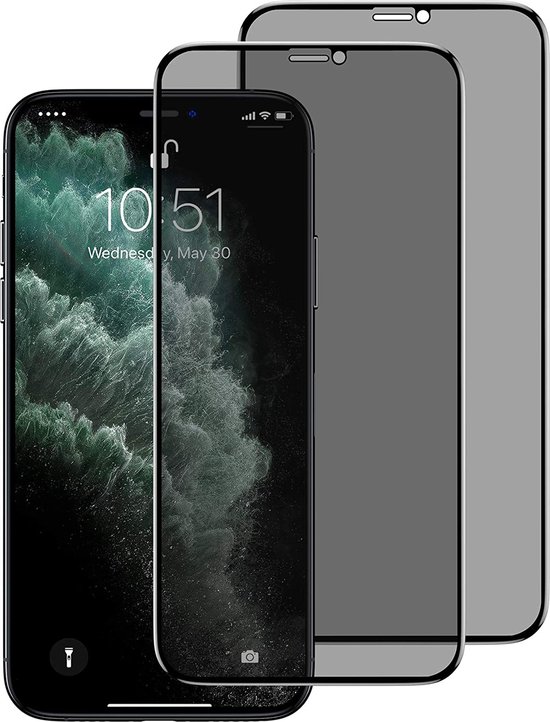 Full Cover Privacy Tempered Glass Screen Protector Geschikt Voor Apple iPhone 13 (6.1 Inch) - Display Screenprotector Ultradun Gehard Glas - Anti Spy Inkijk Private Schermbeschermer Glasplaatje - Beschermglas Case Friendly - Set Van 2 Stuks Full Cover Privacy Tempered Glass Screen Protector Geschikt Voor Apple iPhone 13 (6.1 Inch) - Display Screenprotector Ultradun Gehard Glas - Anti Spy Inkijk Private Schermbeschermer Glasplaatje - Beschermglas Case Friendly - Set Van 2 Stuks
