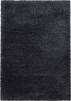 Tapis de salon Shaggy Agréable doux Tapis de chambre Anthracite