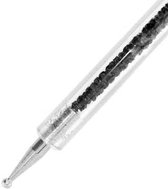 De DRM Nail Art Pen Zirconia 2in1 Zwart #0