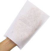 Hygostar wegwerp washandschoen molton - droog - wit 50 stuks 21 x 15,5 cm