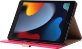 iPad Air 3 10.5 Hoes - Vegan Leer - Premium Hoesje Case Cover voor de Apple iPad Air 3e Generatie 10.5 2019 - Roze