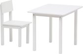 POLINI KIDS SET 1 TAFEL + 1 STOEL WIT