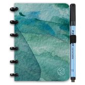 Greenstory - GreenBook Uitwisbaar Notitieboek - A6 - Lijn & Blanco - Bordeira Beach