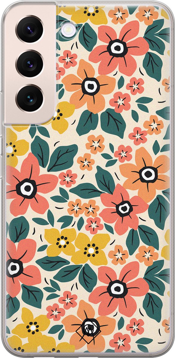 Casimoda® hoesje - Geschikt voor Samsung S22 Plus - Blossom - Backcover - Siliconen/TPU - Multi