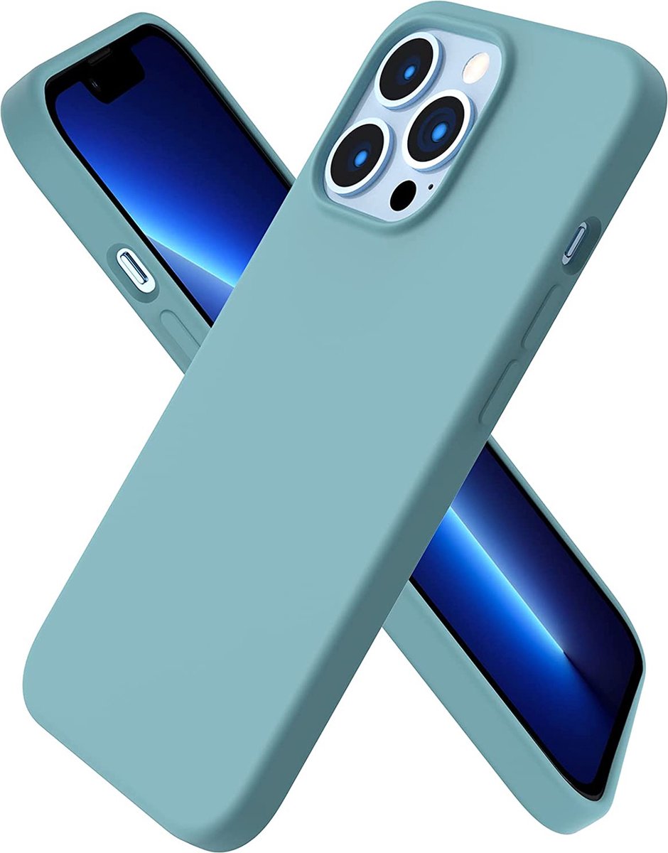 Hoesje Compatibel met iPhone 13 Pro 6.1 Silicone Case, ultradunne volledige bescherming vloeibare siliconen Phone Case Bescherming voor de iPhone 13 Pro (2021) 6,1 inch cactus